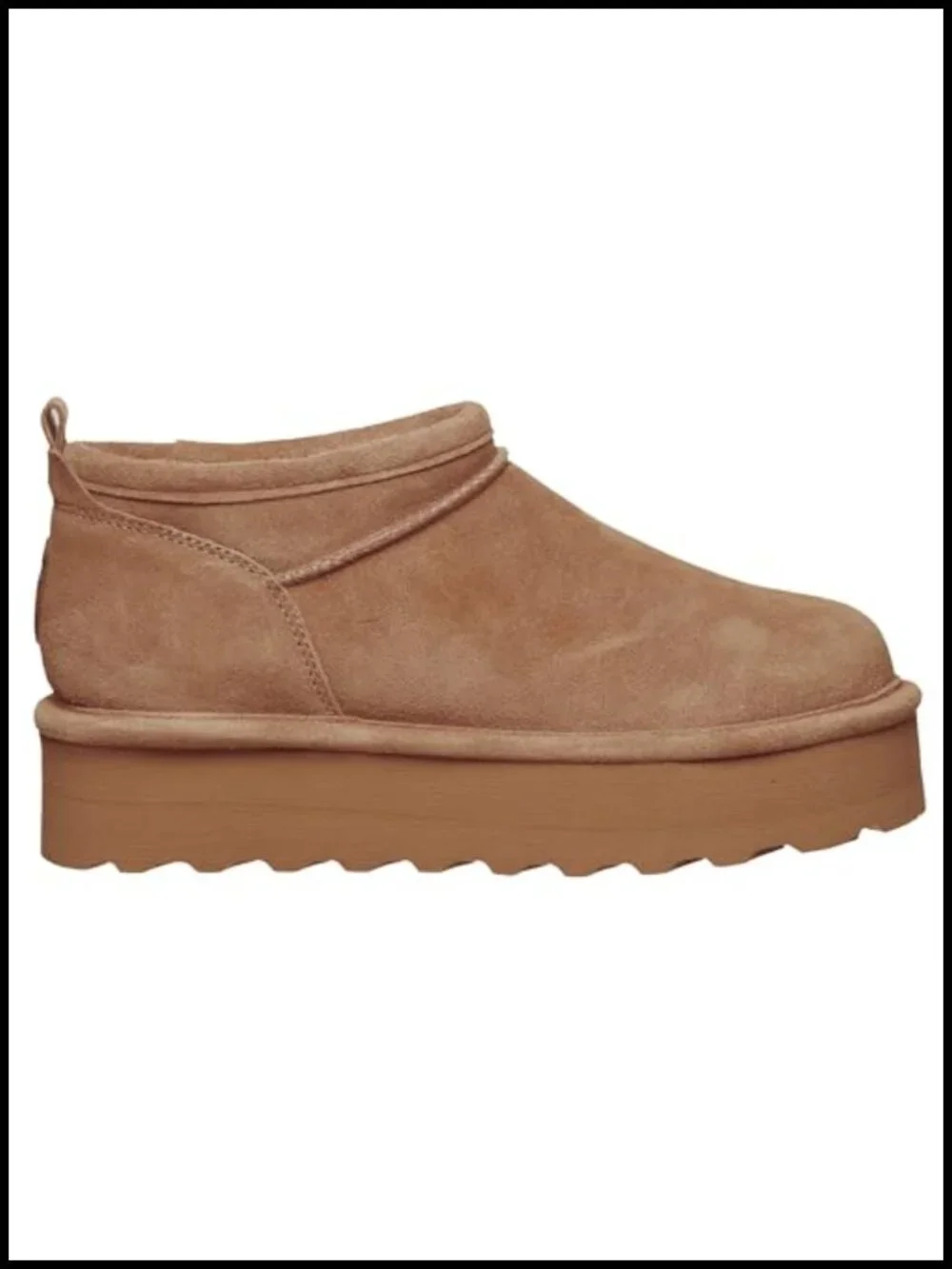 Suede Winter Booties with Wool Blend Lining - Pull-On